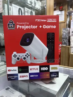 P30 Max Ultra HD Projector + Gaming Android Mini Home Theatre