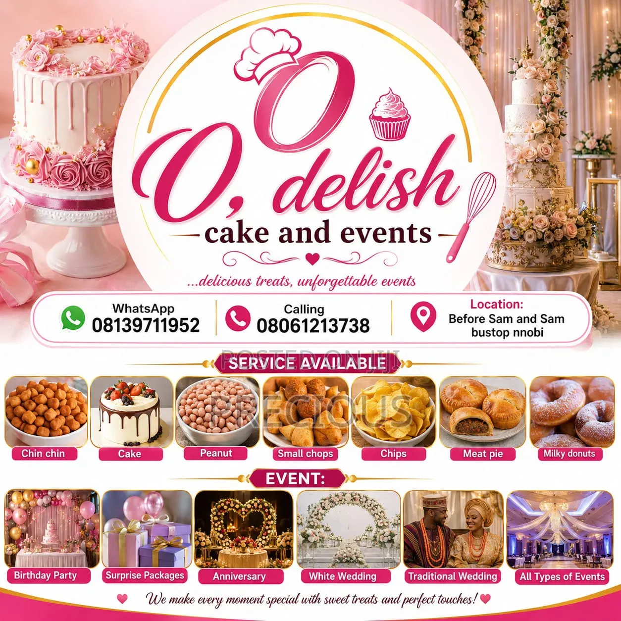 Odelish Cakes and Pastries