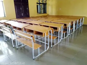 Quality HDF Wood School Desk and Chairs