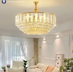 French Gold Crystal Modern Luxury Living Room Chandelier