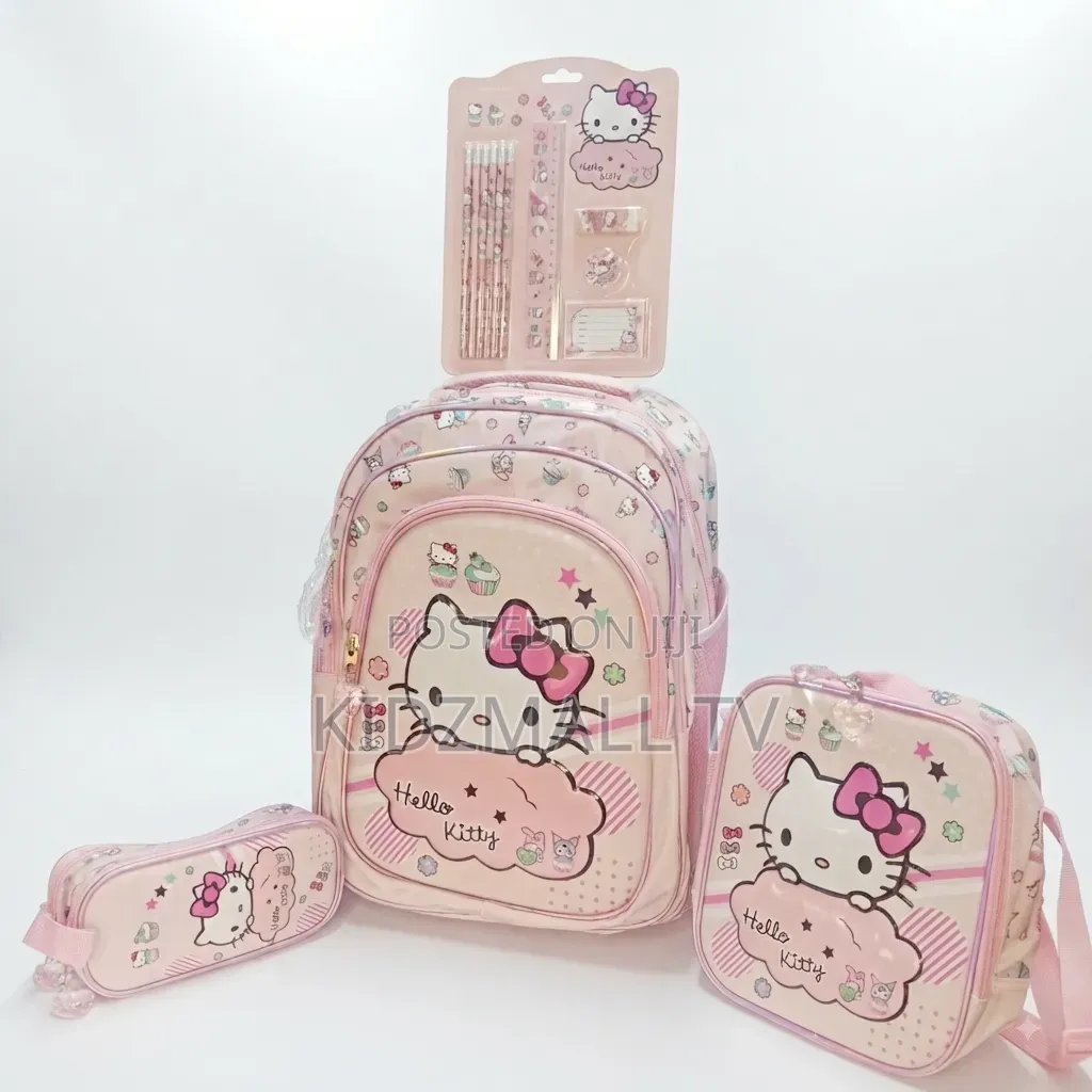 Premium 4-in-1 Hello Kitty School Bag Set