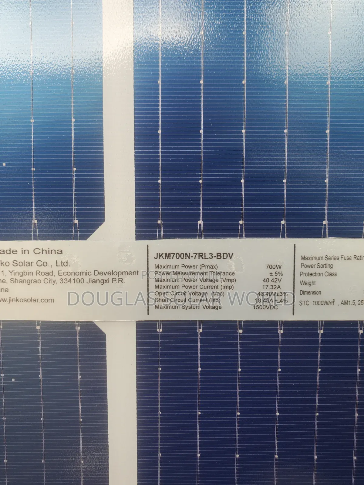 Jinko Solar 700W Mono Bifacial Solar Panel