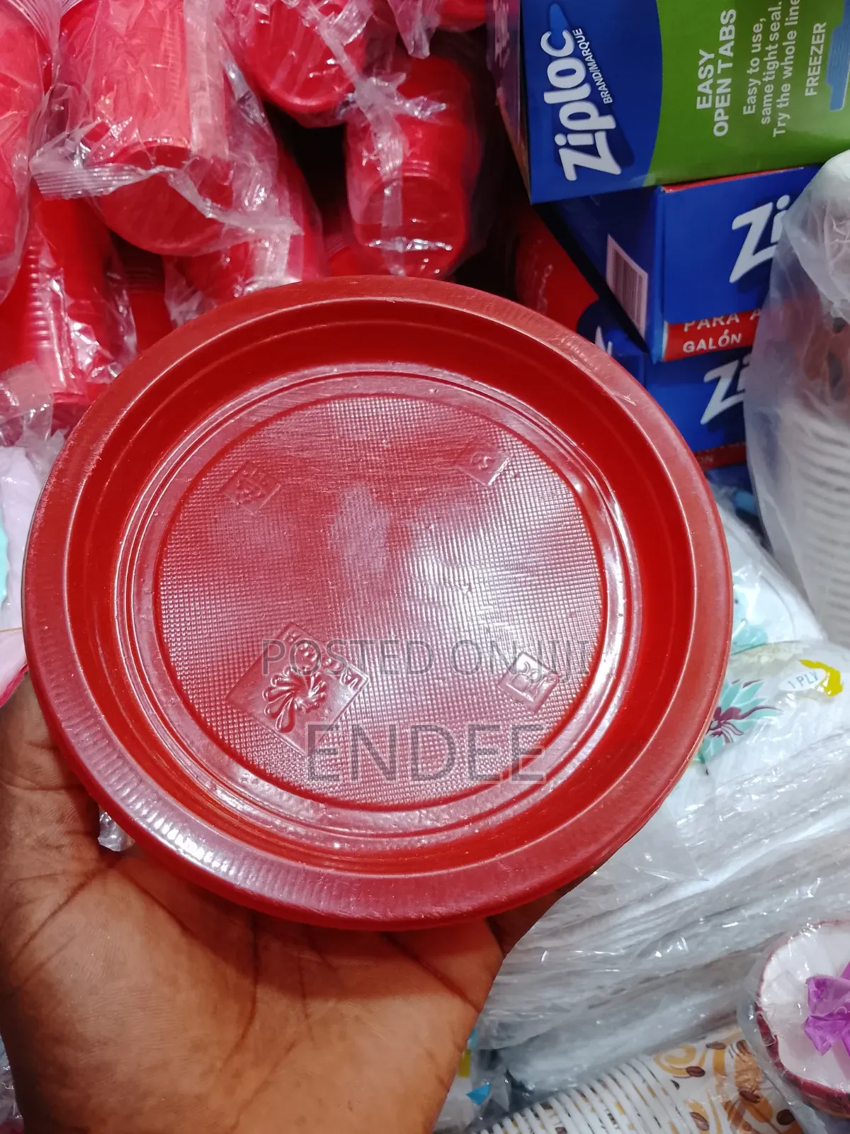 Disposable Round Plate by 25piec