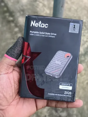 1TB Netac ZX20 2000mb/S Portable External SSD Drive