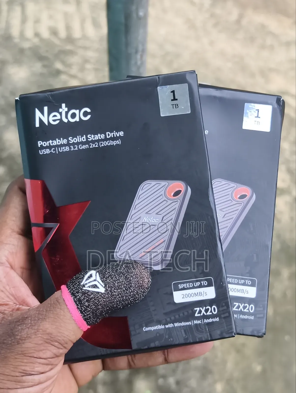 1TB Netac ZX20 2000mb/S Portable External SSD Drive