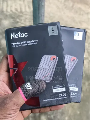 1TB Netac ZX20 2000mb/S Portable External SSD Drive