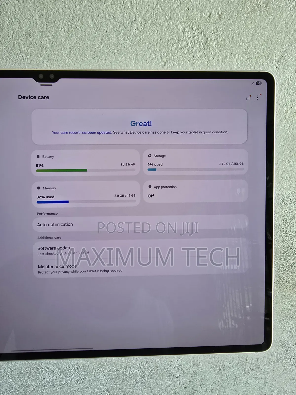 Samsung Galaxy Tab S10 Ultra 256 GB Silver