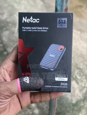 512GB Netac ZX20 2000mb/S Portable External SSD Drive