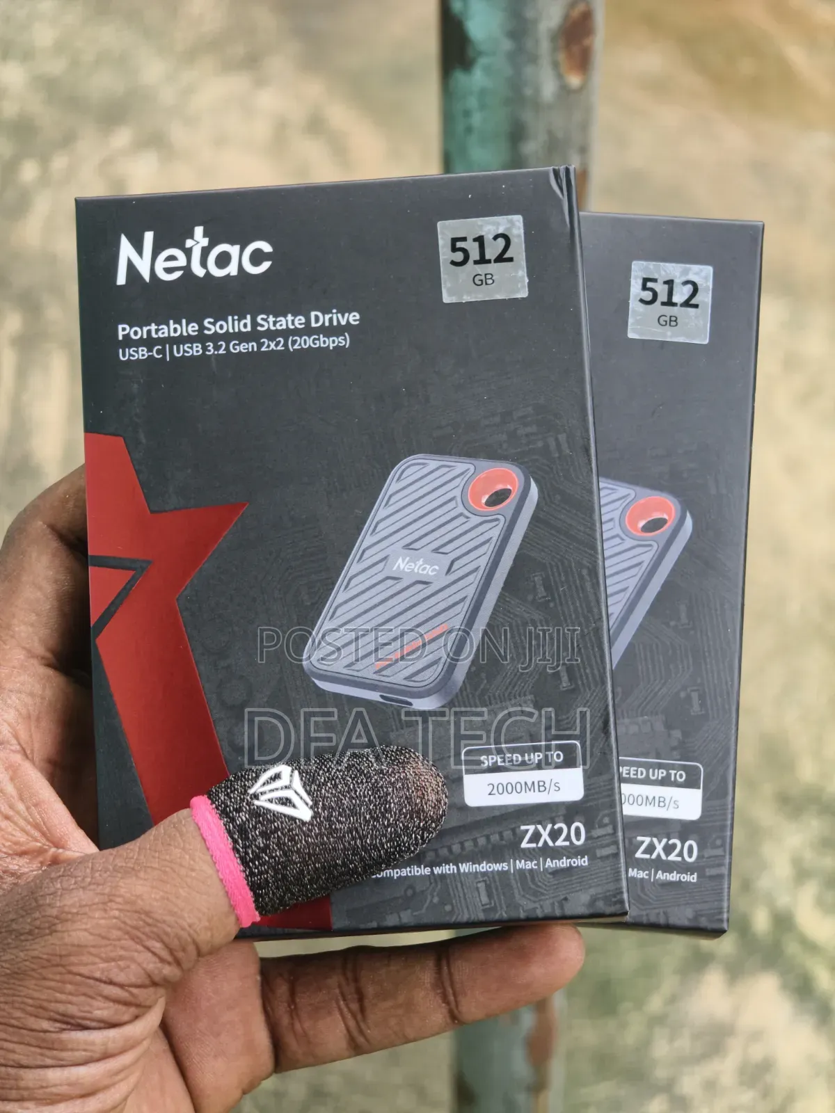 512GB Netac ZX20 2000mb/S Portable External SSD Drive