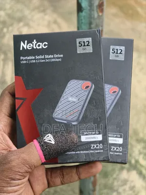 512GB Netac ZX20 2000mb/S Portable External SSD Drive