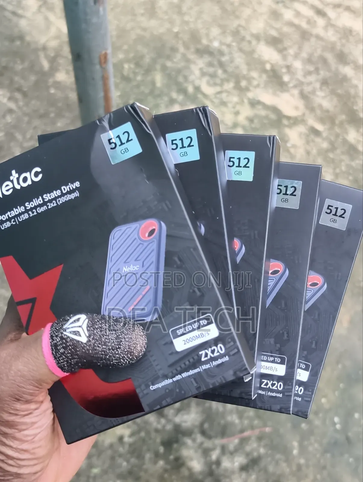 512GB Netac ZX20 2000mb/S Portable External SSD Drive