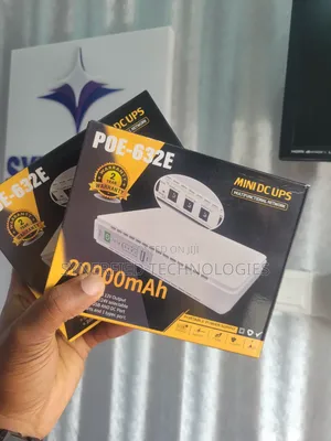 POE-632E Mini DC UPS, 20000mAh Portable Power Supply, 9v/12v Output