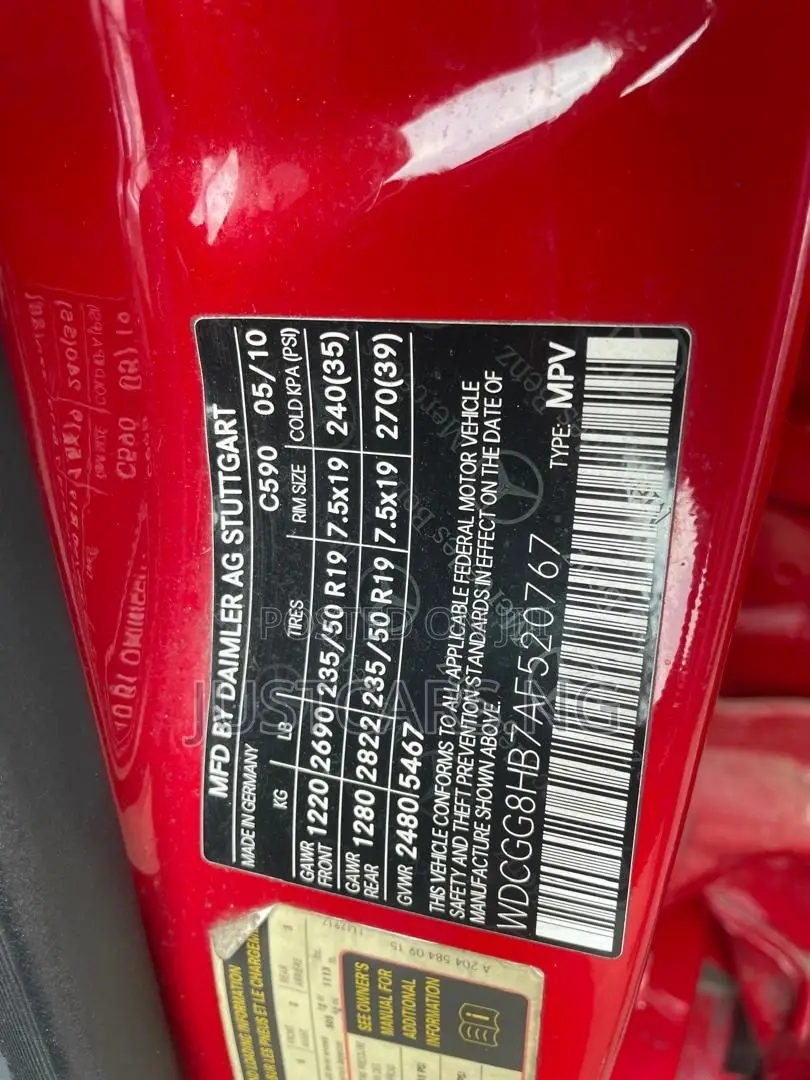 Mercedes-Benz GLK-Class 2010 Red