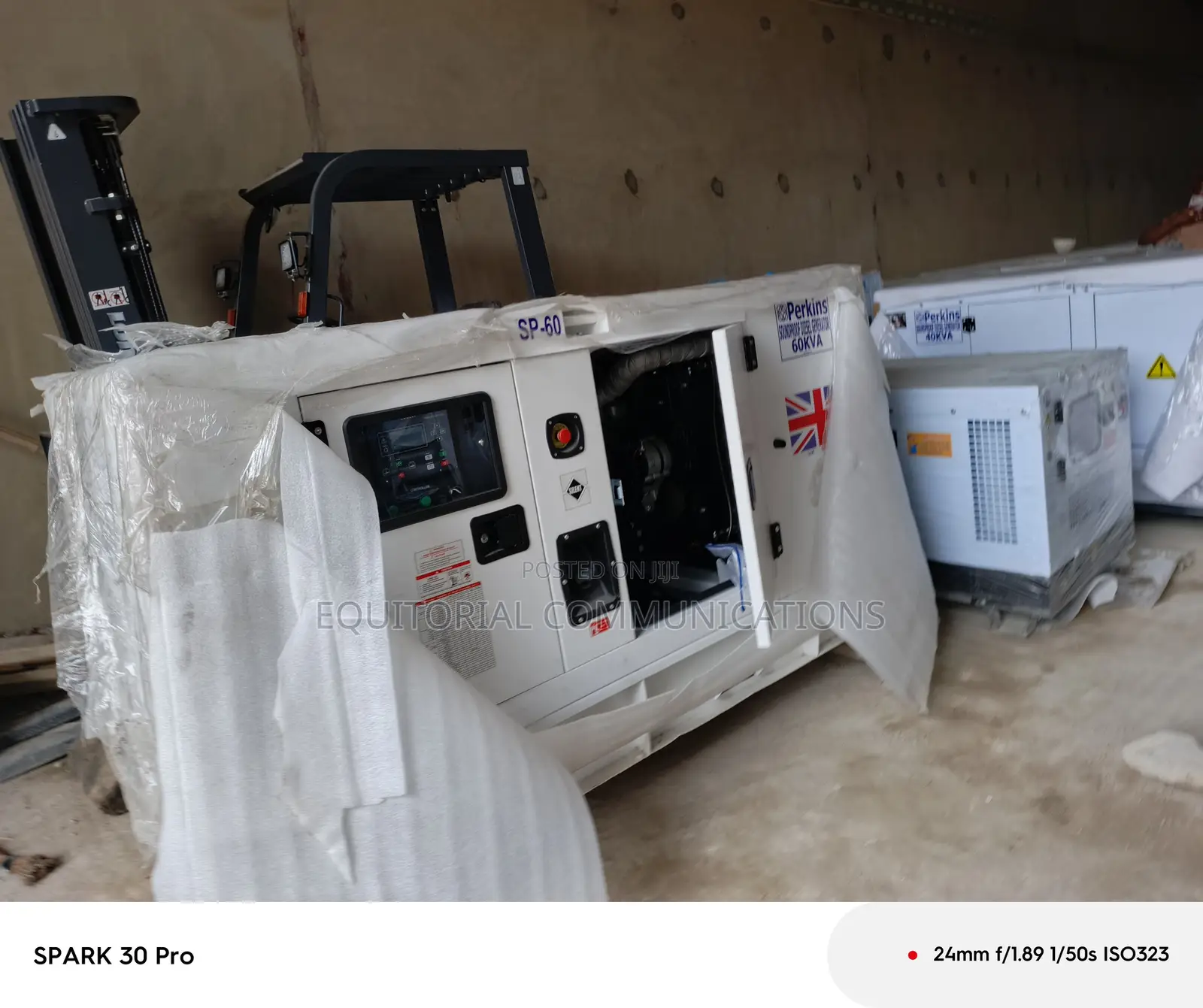 Perkins 60kVA Generator for Construction Projects