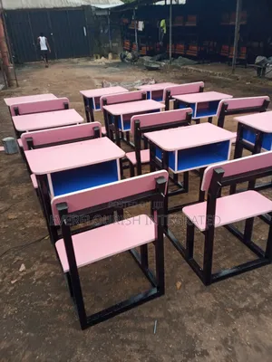 Single Seater Desk and Chair Join Together