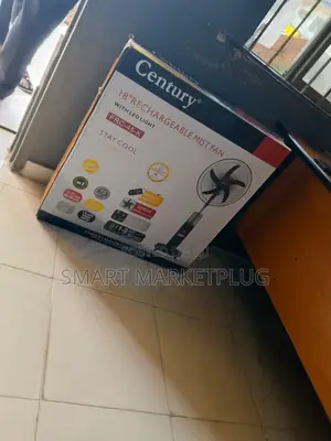 NEW-IN Century FRC-45-K Rechargeable Standing Fan With Mist Function