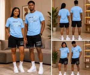Unisex 2-Piece Top Shorts Set
