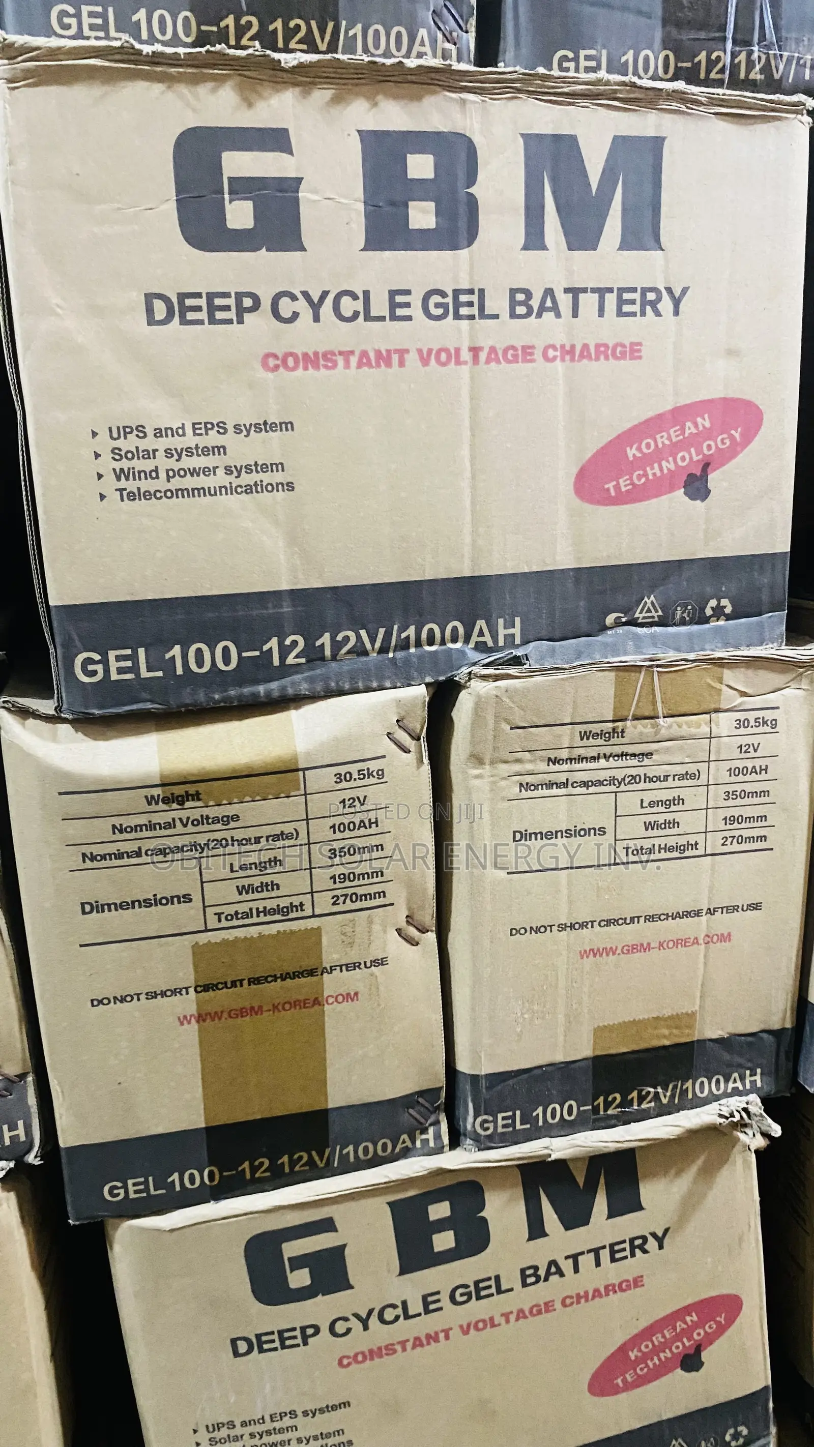 12V 100AH Deep Cycle Battery