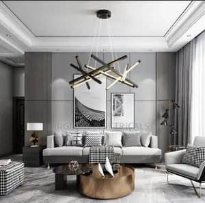 Contemporary LED Hanging Light for Living Room, Duplex, Hotel Lobby