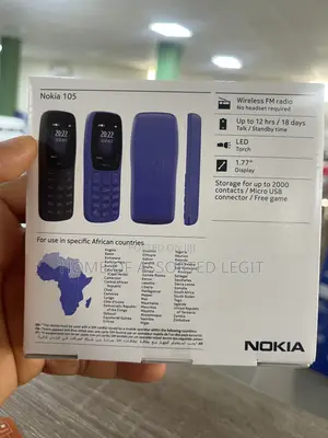 New Nokia 105 Black
