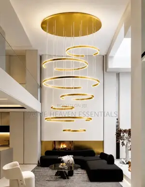 Adjustable High Ceiling Living Room/Staircase Chandelier