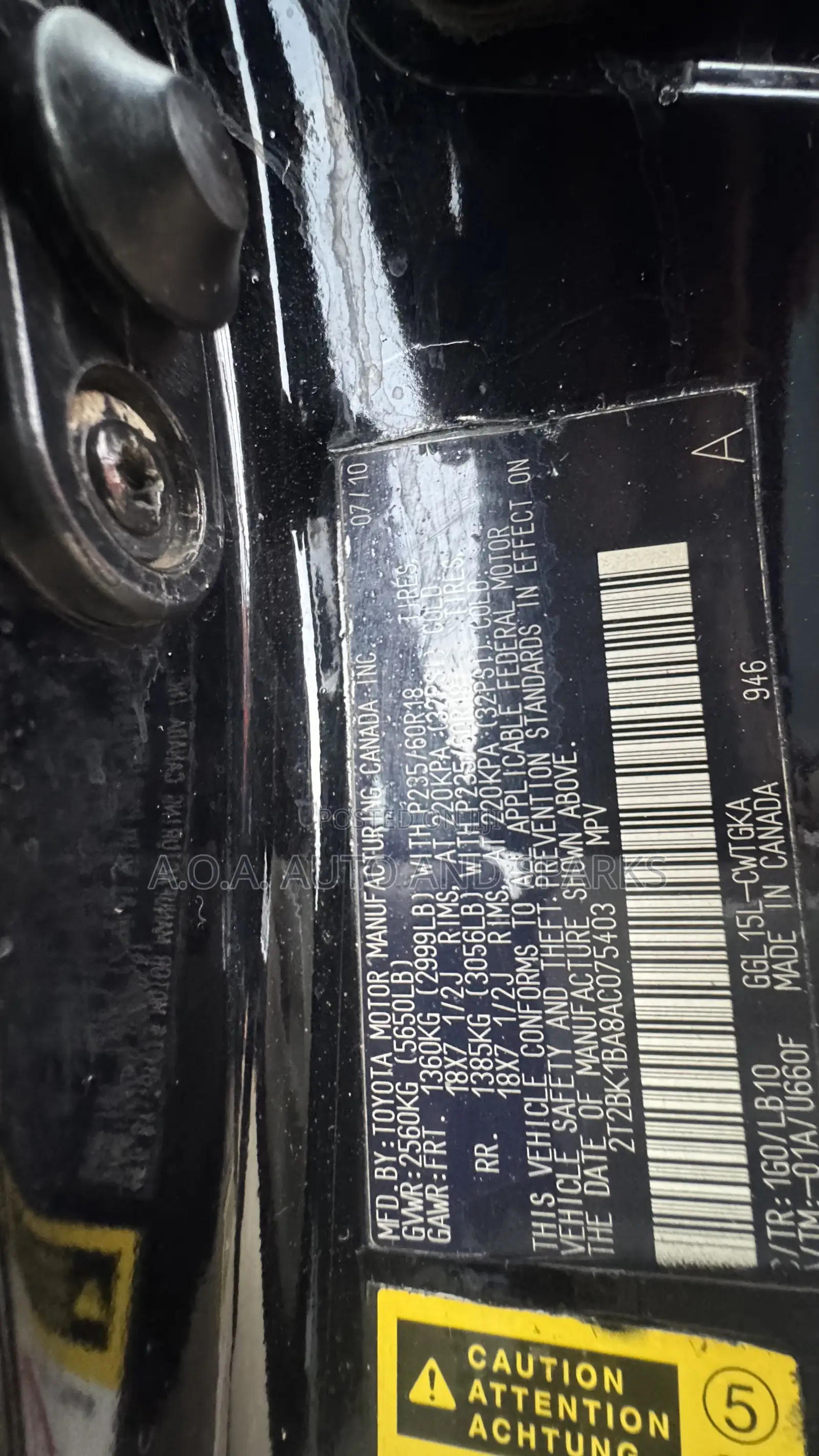 Lexus RX 2010 Black