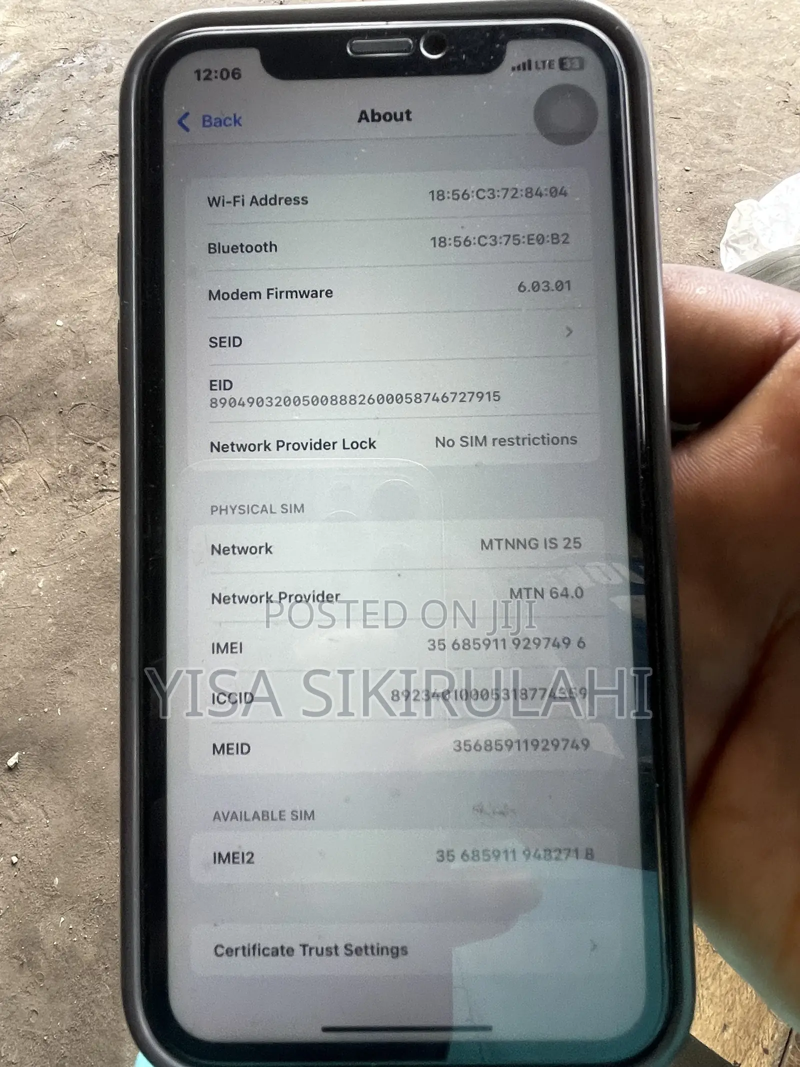 Apple iPhone 11 64 GB Graphite