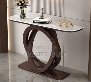 Marble Top Vanity Console Table