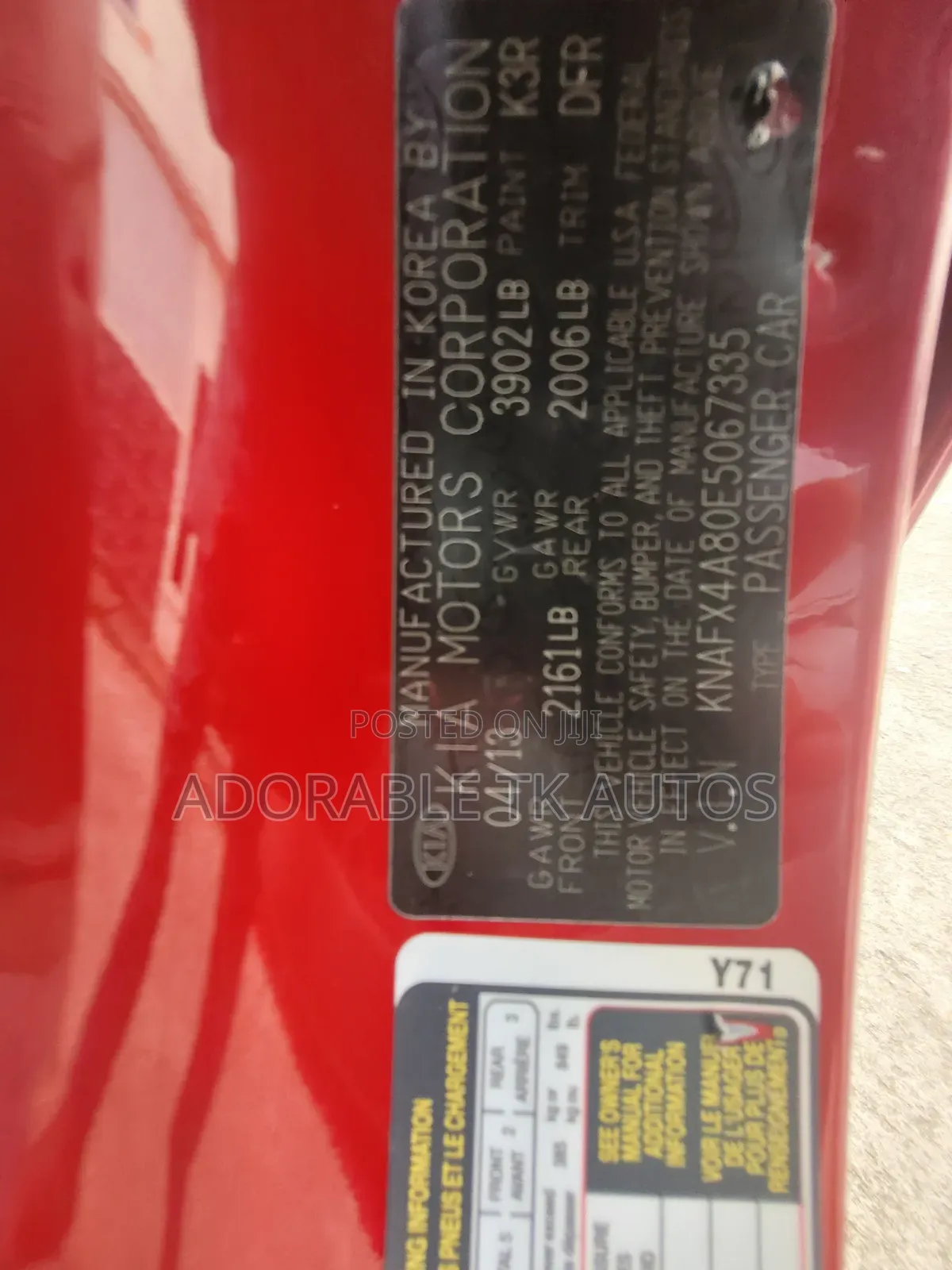 Kia Forte 2014 Red