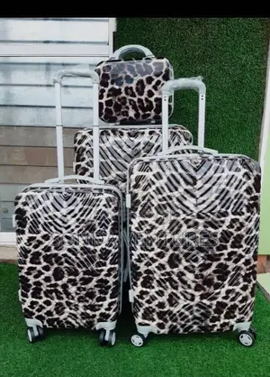 High Quality 4-in-1 Leopard Print Travel Luggage Set