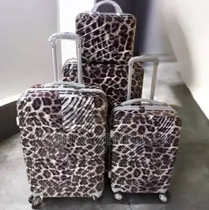 High Quality 4-in-1 Leopard Print Travel Luggage Set