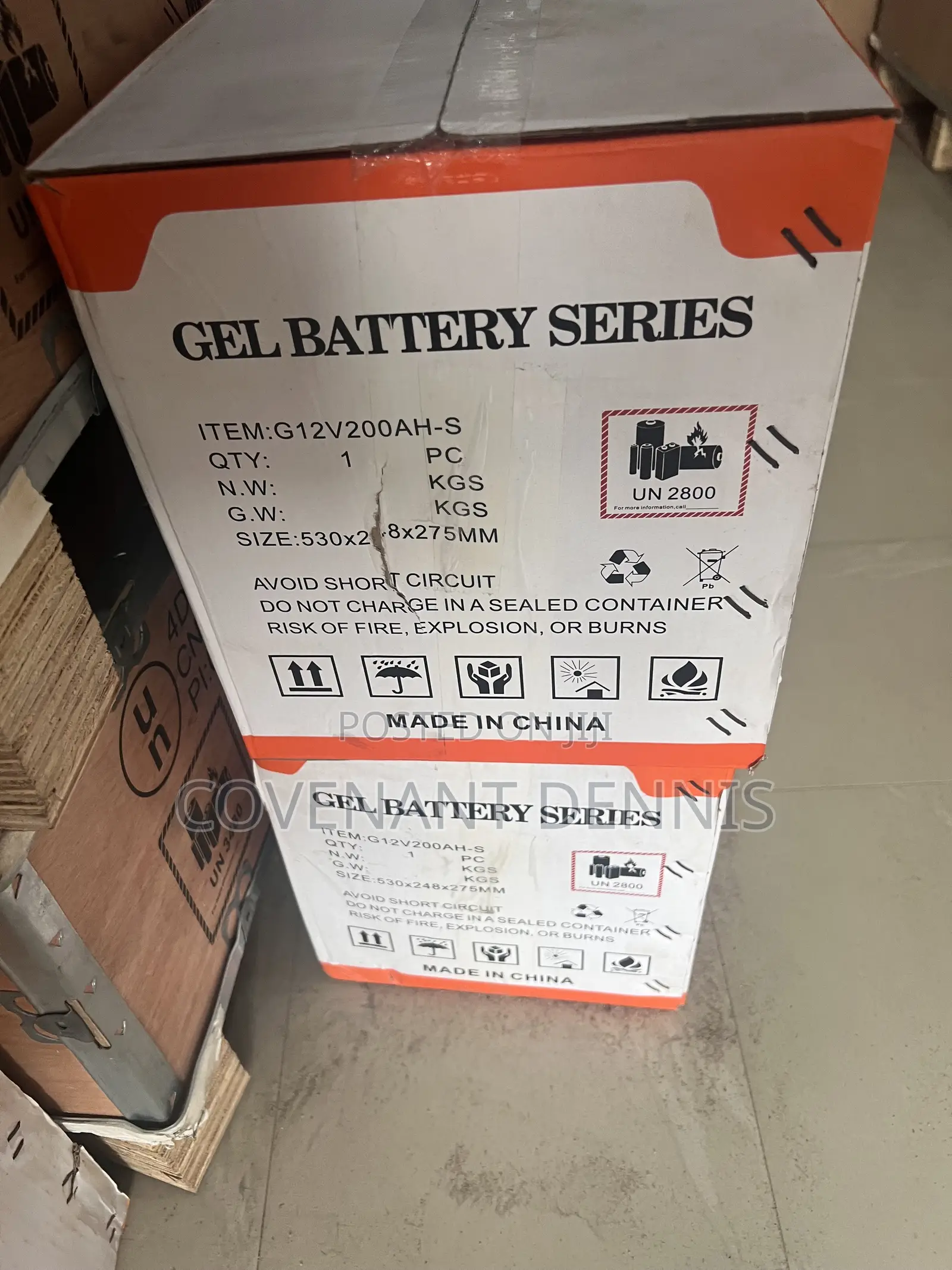 Felicity 200a 12v Gel Battery