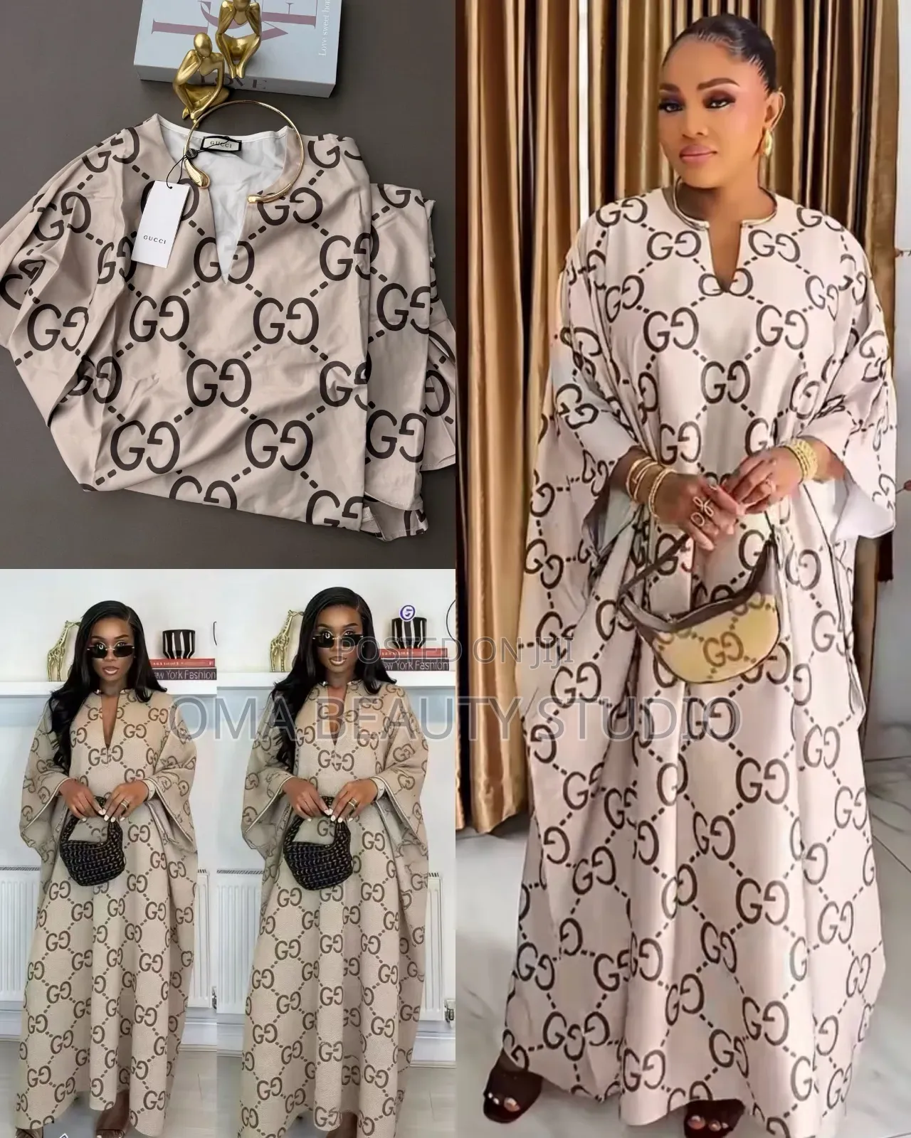 Luxury Gucci Monogram Kaftan