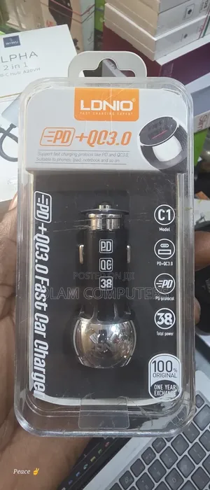 LDNIO PD + QC 3.0 Fast Car Charger
