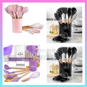 12 PCS Heat-Resistant Non-Stick Silicone Kitchen Cooking Utensil Set