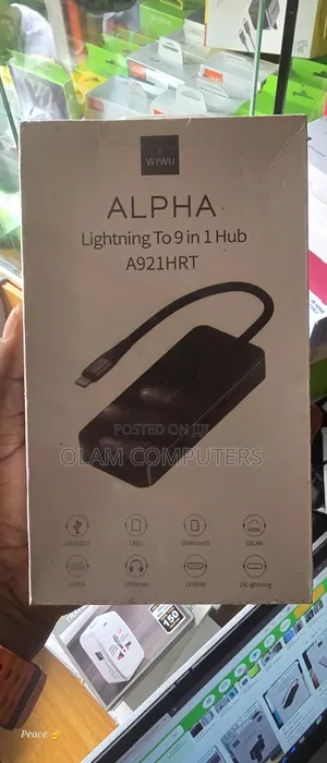 Wiwu Alpha Lightning to 9 in 1 Hub