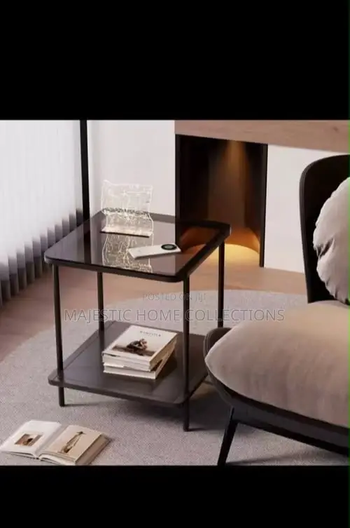 2-Layer Classy Glass Partition Coffee Table