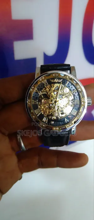 Winner Retro Manual Mechanical Skeleton Watch