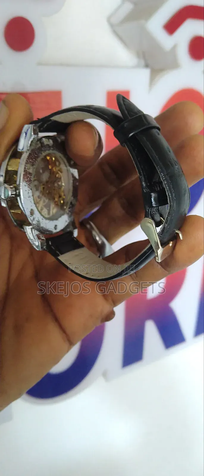 Winner Retro Manual Mechanical Skeleton Watch