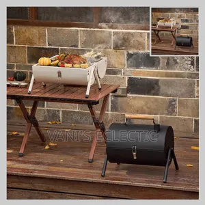 Premium Multifunctional 2-in-1 Foldable Charcoal BBQ Barrel Grill