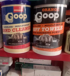 GOOP Original Hand Cleaner and ORANGE GOOP Ruff Towels