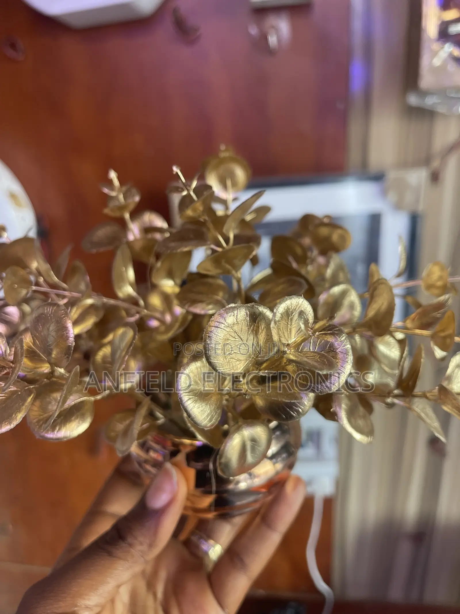  Modern Gold Decorative Flower With Vase 