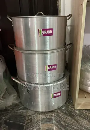 3 Set Big Grand Tower Aluminum Pot, Cooking Pot