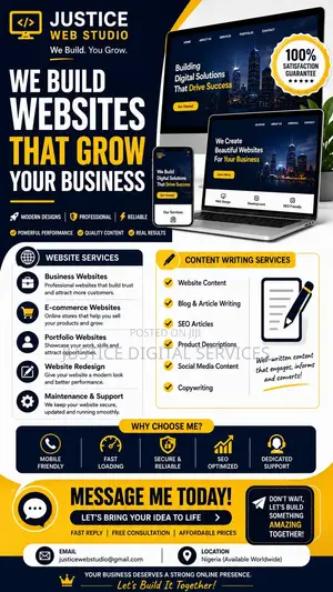 Professional Business Website Design – From ₦20,000