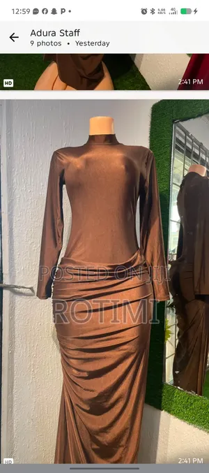 Rich Chocolate Brown Bodycon Dress
