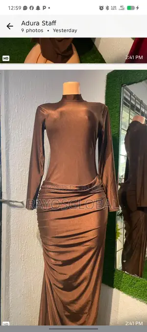 Rich Chocolate Brown Bodycon Dress