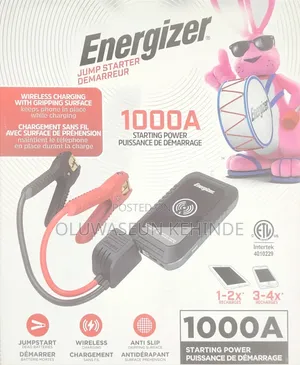 Energizer 1000A Jump Starter With Wireless Charging