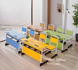 School Desk and Chair - Double Seater