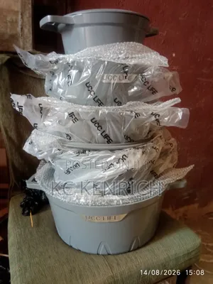 UTC Granite Cooking Pot, 5 Set, Glass Cover