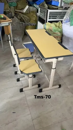 Double Student Desk and Chair